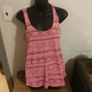 Womens Fox punk Tank top size M